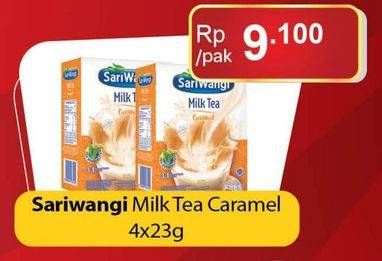 Promo Harga Sariwangi Milk Tea per 4 sachet 23 gr - Carrefour