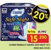 Promo Harga Charm Safe Night Wing 35cm 12 pcs - Superindo