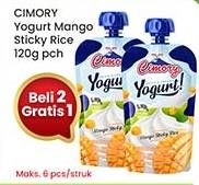 Promo Harga Cimory Squeeze Yogurt Mango Sticky Rice 120 gr - Indomaret