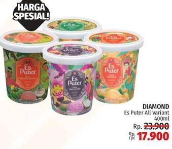 Promo Harga DIAMOND Es Puter All Variants 473 ml - LotteMart