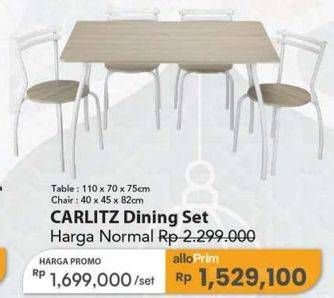 Promo Harga Carlitz Dining Set  - Carrefour