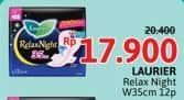 Promo Harga Laurier Relax Night 35cm 12 pcs - Alfamidi