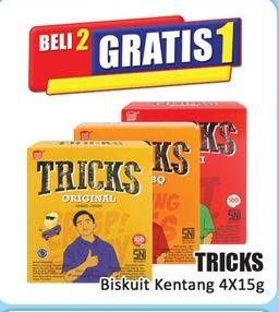 Promo Harga Tricks Biskuit Kentang per 4 pcs 15 gr - Hari Hari