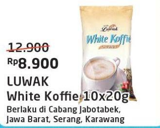 Promo Harga Luwak White Koffie 10 pcs - Alfamart