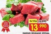 Promo Harga Daging Rendang Sapi Spesial per 100 gr - Superindo