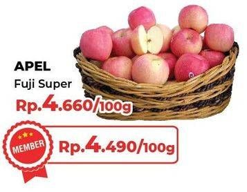 Promo Harga Apel Fuji Super per 100 gr - Yogya