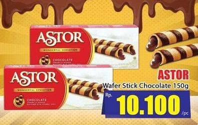 Promo Harga ASTOR Wafer Roll Chocolate 150 gr - Hari Hari