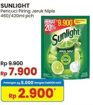 Promo Harga Sunlight Pencuci Piring Jeruk Nipis 100 460 ml - Indomaret