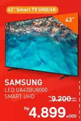 Promo Harga Samsung UA43BU8000 Crystal UHD 4K Smart TV  - Yogya