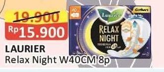 Promo Harga Laurier Relax Night Gathers 40cm 8 pcs - Alfamart