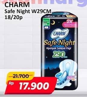 Promo Harga Charm Safe Night Wing 29cm 18 pcs - Alfamart