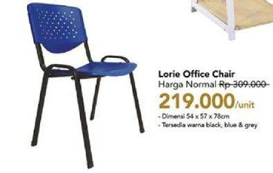 Promo Harga Office Chair Lorie  - Carrefour