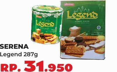 Promo Harga Serena Biskuit Legend 287 gr - Yogya