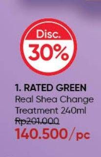 Promo Harga Rated Green Real Shea Change Treatment 240 ml - Guardian
