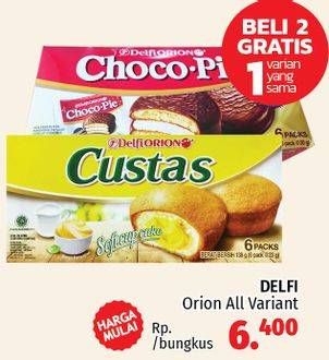 Promo Harga DELFI Orion Custas All Variants  - LotteMart