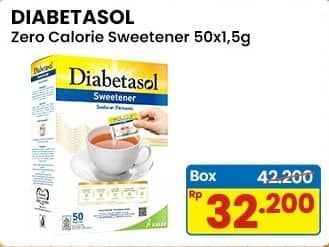 Promo Harga Diabetasol Sweetener per 50 sachet 1 gr - Indomaret