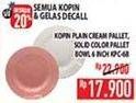 Promo Harga KOPIN Plate Cream, Solid Color 6 Inch  - Hypermart