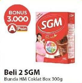 Promo Harga SGM Bunda Susu Ibu Hamil & Menyusui Cokelat 300 gr - Alfamart