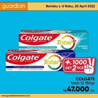 Promo Harga COLGATE Toothpaste Total 150 gr - Guardian