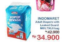 Promo Harga Indomaret Diapers Adult M8, L7, XL6  - Indomaret