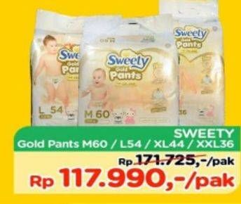 Promo Harga Sweety Gold Pants M60, XL44, L54, XXL36  - TIP TOP