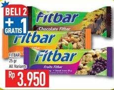 Promo Harga FITBAR Makanan Ringan Sehat All Variants per 2 pouch 25 gr - Hypermart