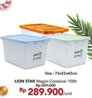Promo Harga LION STAR Wagon Container 100000 ml - Carrefour