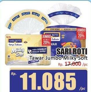 Promo Harga Sari Roti Roti Tawar Milky Soft 540 gr - Hari Hari