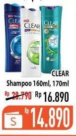 Promo Harga CLEAR Shampoo 160ml - 170ml  - Hypermart