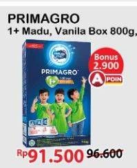 Promo Harga FRISIAN FLAG Primagro 1+ Madu, Vanilla 800 gr - Alfamart