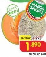 Promo Harga Melon Red Sweet per 100 gr - Superindo