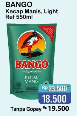 Promo Harga BANGO Kecap Manis/Light 550 mL  - Alfamart