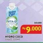 Promo Harga Hydro Coco Vita-D 330 ml - Alfamidi