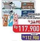 Promo Harga Greenfields UHT Full Cream per 40 pcs 125 ml - Hypermart