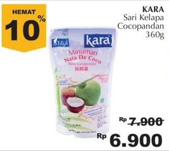 Promo Harga KARA Sari Kelapa Cocopandan 360 gr - Giant