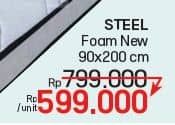 Promo Harga Ocean Copper Steel Foam Mattress  - LotteMart