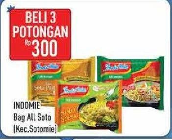 Promo Harga INDOMIE Mi Kuah Kecuali Sotomie per 3 pcs - Hypermart