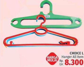 Promo Harga CHOICE L Aneka Hanger per 6 pcs - LotteMart