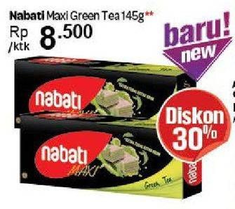Promo Harga NABATI Maxi Green Tea 145 gr - Carrefour