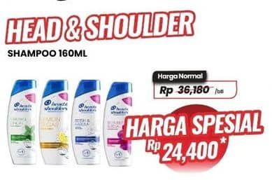 Promo Harga Head & Shoulders Shampoo 160 ml - Carrefour