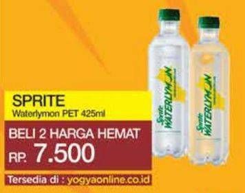 Promo Harga Sprite Waterlymon 425 ml - Yogya