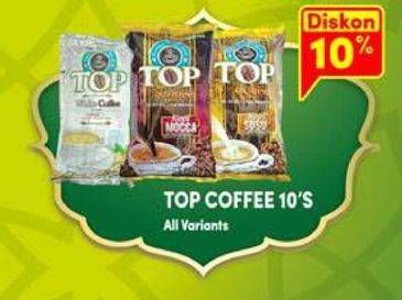 Promo Harga Top Coffee Kopi All Variants per 10 sachet - Hypermart