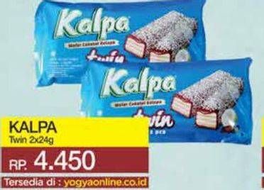 Promo Harga KALPA Wafer Cokelat Kelapa Twin 48 gr - Yogya