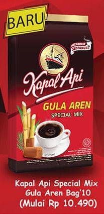 Promo Harga Kapal Api Kopi Bubuk Special Mix Gula Aren per 10 sachet 23 gr - Hypermart