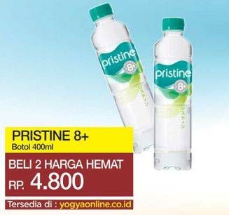 Promo Harga PRISTINE 8 Air Mineral 400 ml - Yogya
