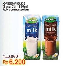 Promo Harga GREENFIELDS UHT Choco Malt, Full Cream 250 ml - Indomaret