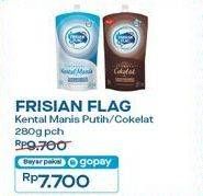 Promo Harga Frisian Flag Susu Kental Manis Cokelat, Putih 280 gr - Indomaret