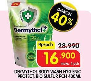 Promo Harga Dermythol Antiseptic Body Wash Bio Sulfur, Hygiene Protect 400 ml - Superindo