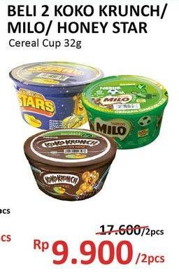 Promo Harga NESTLE KOKO KRUNCH Cereal Breakfast Combo Pack/MILO Cereal Balls/NESTLE HONEY STAR Cereal Breakfast  - Alfamidi