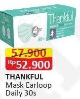 Promo Harga THANKFUL Earloop Daily Mask 30 pcs - Alfamart